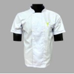 Áo bếp ngắn tay màu trắng NA-AB03