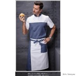Áo bếp ngắn tay phối denim Veroyao VS705