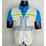 Áo ghile kỹ sư 3 khóa kéo NA-GL02