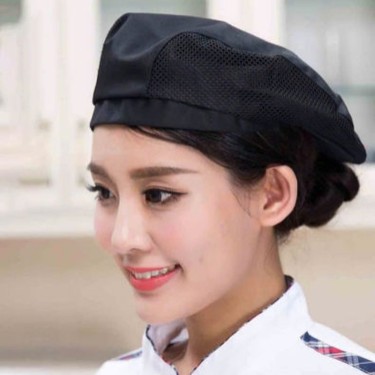 Nón beret lưới màu đen NA-NON10