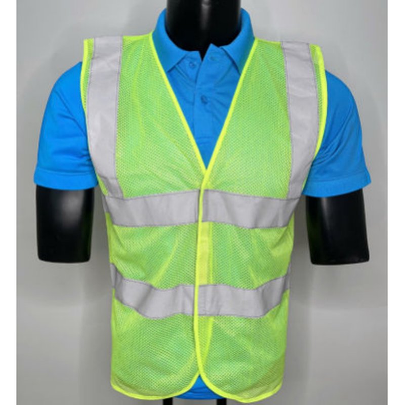 Áo phản quang lưới xanh dạ quang NA-PQ04