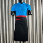 Tạp dề ngắn đen viền đỏ NA-TD15