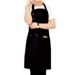 Tạp dề pha chế đính 3 nút bấm NA-TD38
