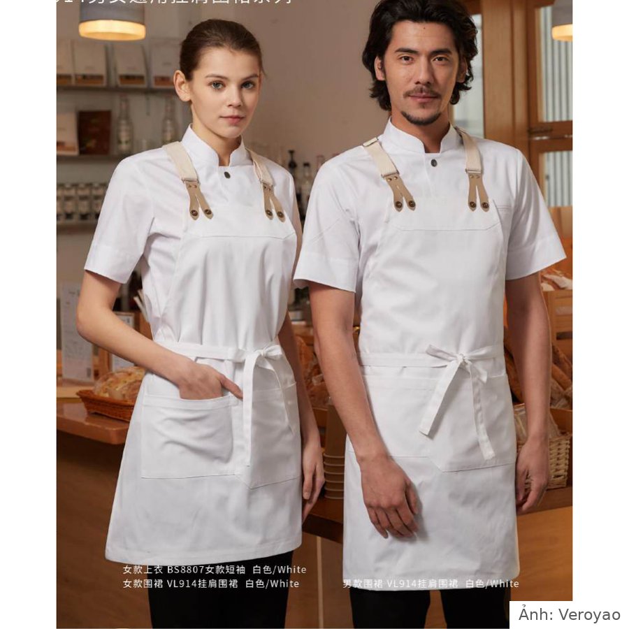 Tạp dề yếm dây đeo vai chéo lưng Veroyao VL914