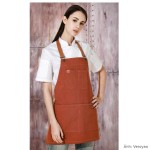 Tạp dề yếm denim dây da nhiều màu Veroyao CS9822