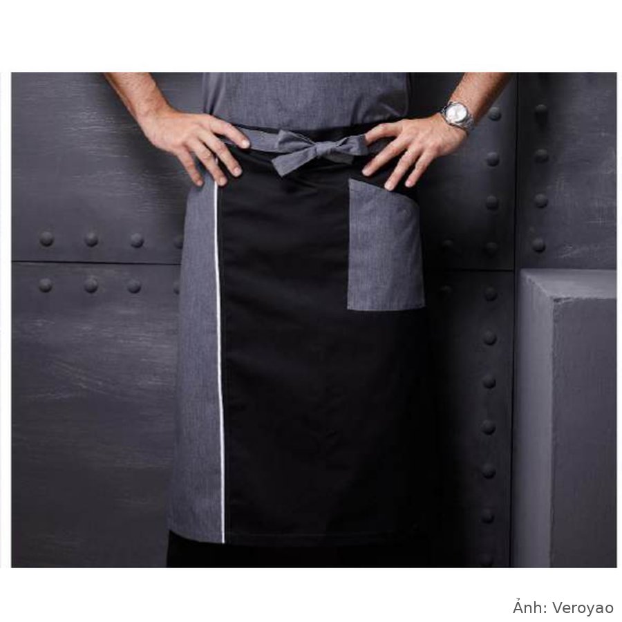 Tạp dề dài ngang hông phối denim Veroyao VL905