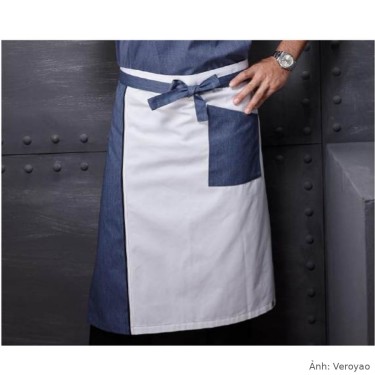 Tạp dề dài ngang hông phối denim Veroyao VL905