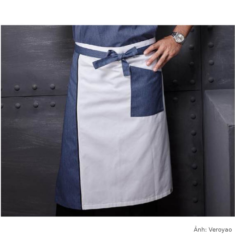 Tạp dề dài ngang hông phối denim Veroyao VL905
