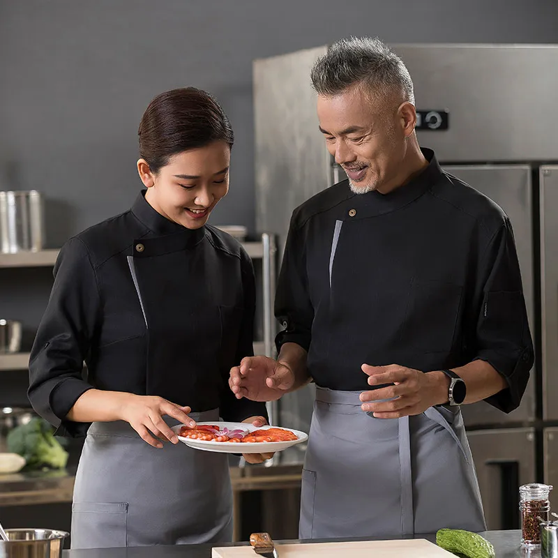 Áo đồng phục bếp tay dài may sẵn NAMA300