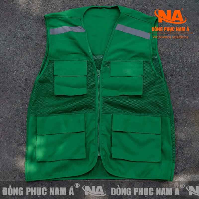 Áo ghi lê phản quang 4 túi GK