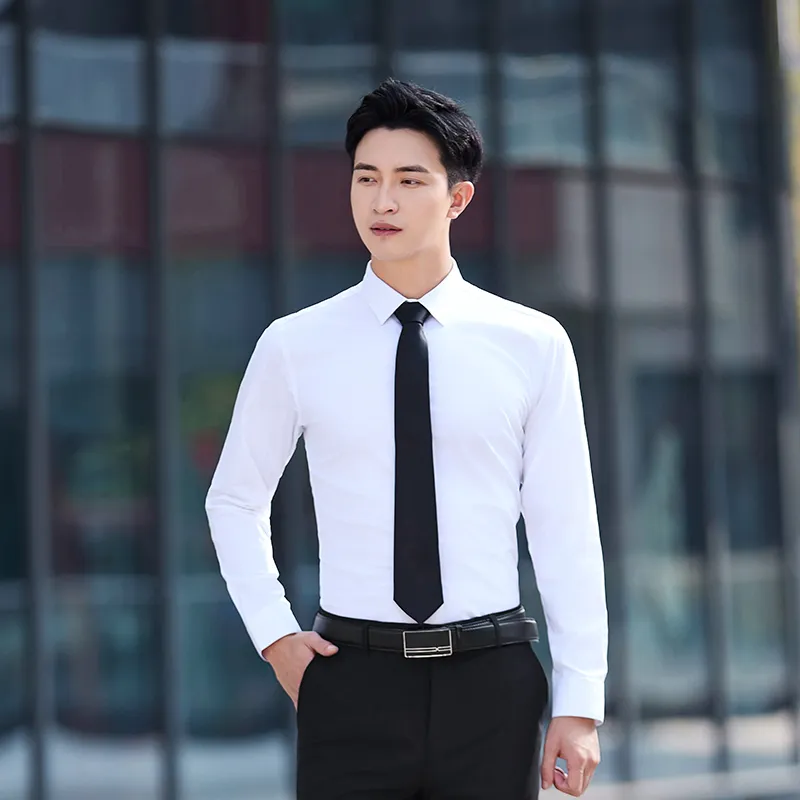 Đồng phục công sở áo sơ mi trắng quần tây đen NAMA100