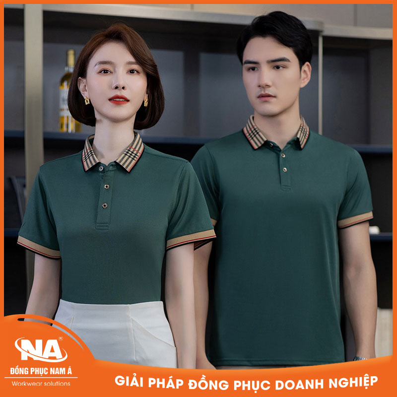Áo thun đồng phục polo cổ sọc NAMA018