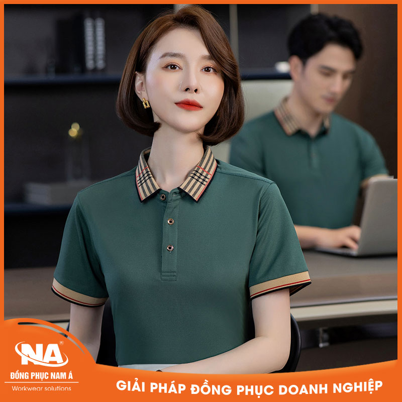 Áo thun đồng phục polo cổ sọc NAMA018