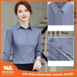 Áo sơ mi nữ công sở dài tay cách tân NAMA211