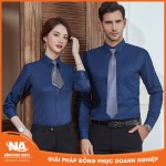 Đồng phục áo sơ mi công sở màu xanh than NAMA207