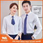 Đồng phục công sở áo sơ mi trắng dài tay NAMA204