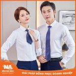 Đồng phục công sở áo sơ mi trắng dài tay NAMA204