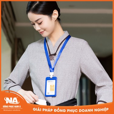 Đồng phục buồng phòng cách tân màu xám NAMA435