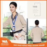 Đồng phục buồng phòng khách sạn màu be NAMA431