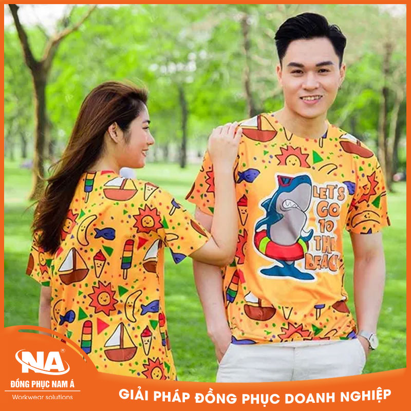 Áo thun đồng phục team building NAMA708