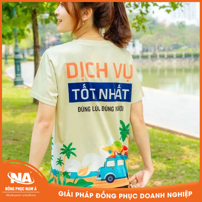 Áo thun đồng phục team building NAMA713
