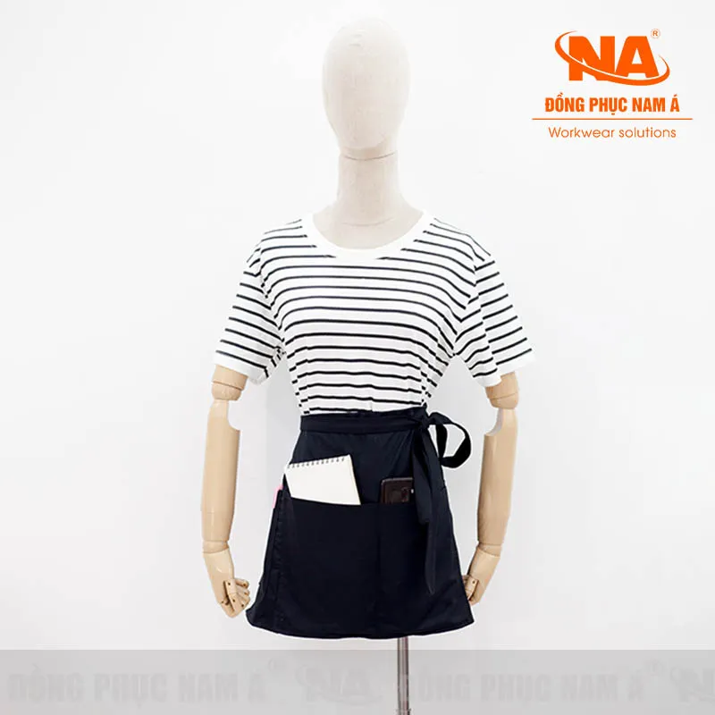 Tạp dề ngắn màu đen